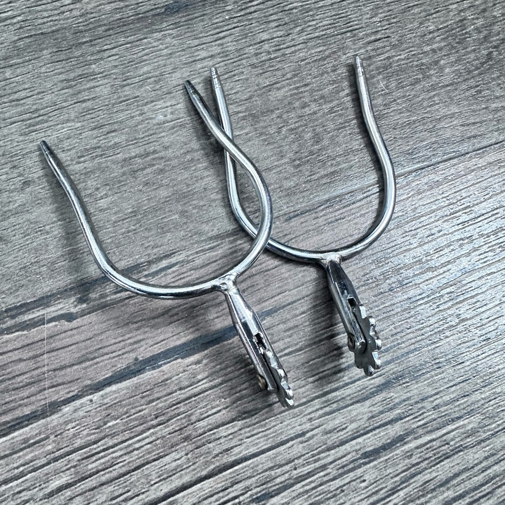 Silver Riding Spurs